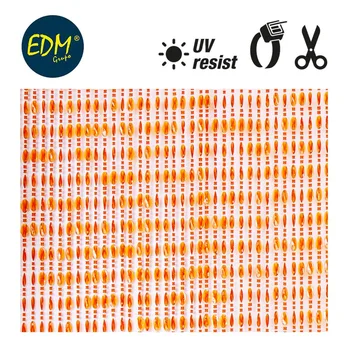 

CURTAIN OVAL ORANGE PLASTIC 90X210CM 72 STRIPS EDM