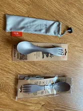 Titanium Spoon Tableware Fork Ultralight Tito Outdoor Camping Picnic Pure