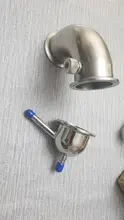 2 OD64mm Tri-clamp Reducer x 9,5mm Pagoda and Exhaust pipe.  Sanitary Steel 304