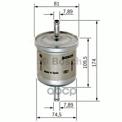 Фильтр Топливный 0450905318 Bosch арт. 0450905318
