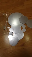 Sticker Mirror-Effect Home-Decoration DIY Small Acrylic Round-Point 1set