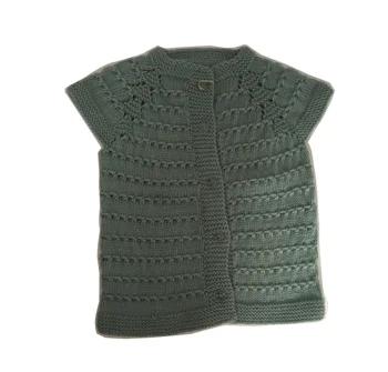 

Pafuli Hand-Knitted Vest Green (0-12 months)