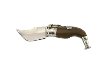 

Impono knife capaora No. 0 stainless MoVa 4,5 cm and alpaca and bull horn. M/180-AT
