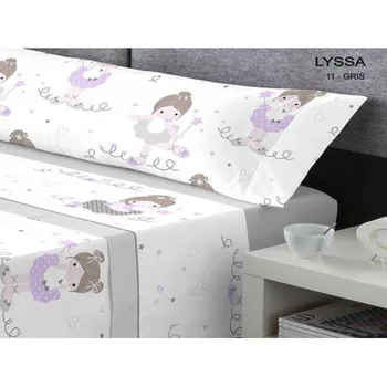 

DORVEL - Juego de sábanas Coralina Invierno Nubes Multicolor 90X190/200 cm