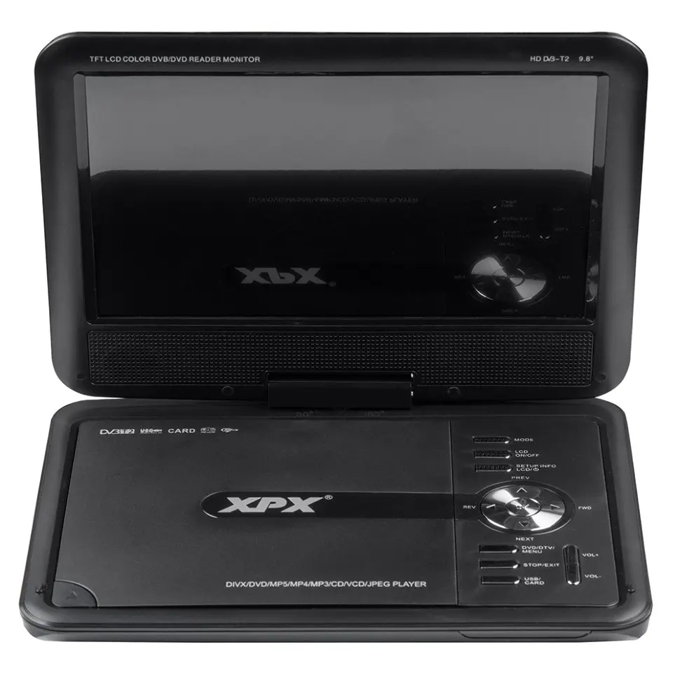 Портативный DVD плеер с DVB-T2 тюнером XPX EA-9099D | Электроника