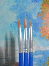 12 Uds. De pinceles de nailon para pintar, accesorios de arte para niños, pincel para pintar con acuarela, artículos de dibujo artístico