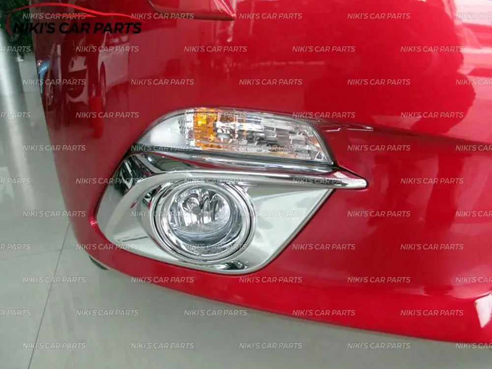 Накладки на передние противотуманные фары для Mazda 3- ABS пластик хром 1 комплект/2 шт. литье украшение Тюнинг Автомобиля