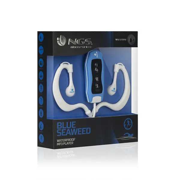 MP3 плеер NGS Sea Weed Blue 4 GB FM водонепроницаемый