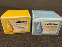LANBENA-Parches para los ojos, Retinol, ácido hialurónico VC osmanto dorado, suero hidratante, antienvejecimiento/hinchazón, ojos oscuros, piel, Ca