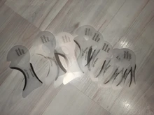 Plantilla de delineador de ojos, cola de pez, doble ala, modelos de delineador, conformación de la plantilla, herramientas, plantilla para cejas, tarjeta DIY, 10 Uds.