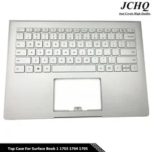 Jchq Originele Top Case Voor Oppervlak Boek 1 13.5 Inch 1704 1705 Toetsenbord Aluminium Case Us Layout