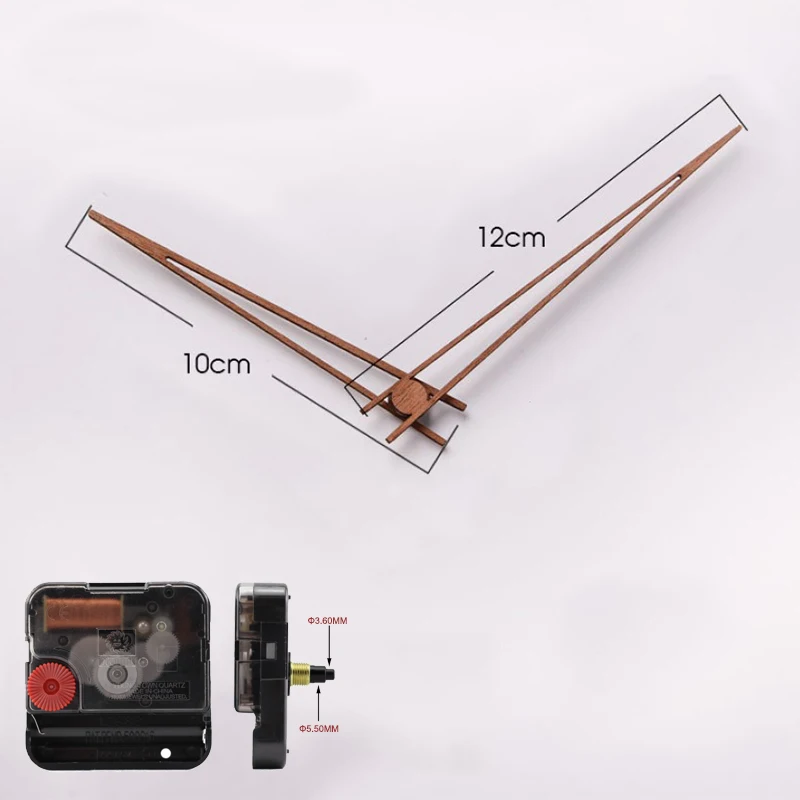 Professional Silent Clock Mechanism Clockwork Practical Seiko Shaft For 3D Wall Clock Walnut Pointer часовой механизм 12inch 