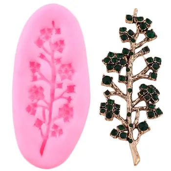 

Tree Branches Silicone Molds Diamond Cupcake Topper Fondant Mold Cake Decorating Tools Candy Resin Clay Chocolate Gumpaste Mould