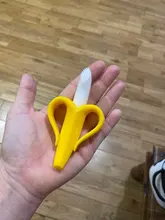 Cepillos dentales de entrenamiento de silicona para bebé, sin BPA, forma de plátano, mordedor seguro, juguetes para morder, anillo de dentición, regalo para mordedor de bebé