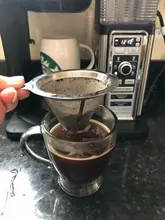 Baskets COFFEE-FILTER-HOLDER Stainless-Steel Reusable HAND-DRIP-FILTER