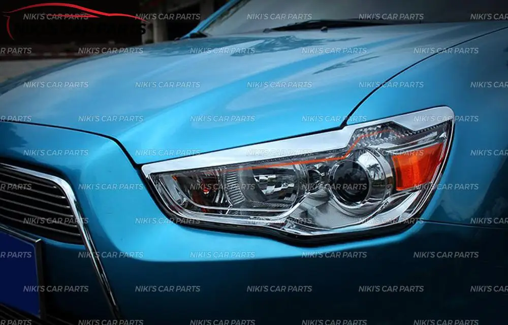 Брови на фары для Mitsubishi ASX/Outlander Sport 2013- ABS пластик 1 комплект/2 шт. формовочные украшения автомобиля