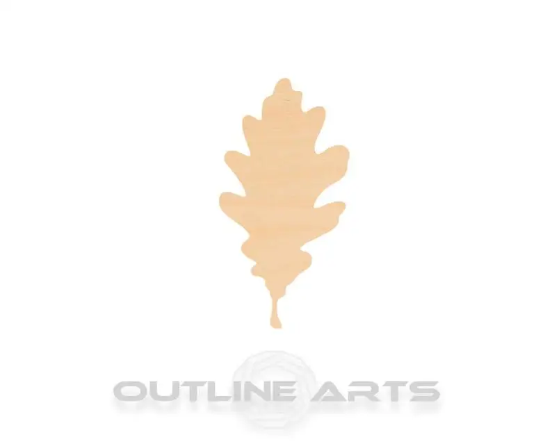 10 штук Дубовый Лист Лазерная резка деревянная форма ремесло поставка
