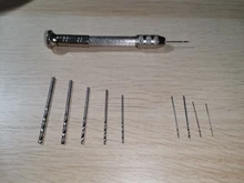 Mini taladro manual de aluminio de alta calidad con mandril sin llave + 10 Uds., broca helicoidal, herramientas rotativas de perforación para carpintería #279519