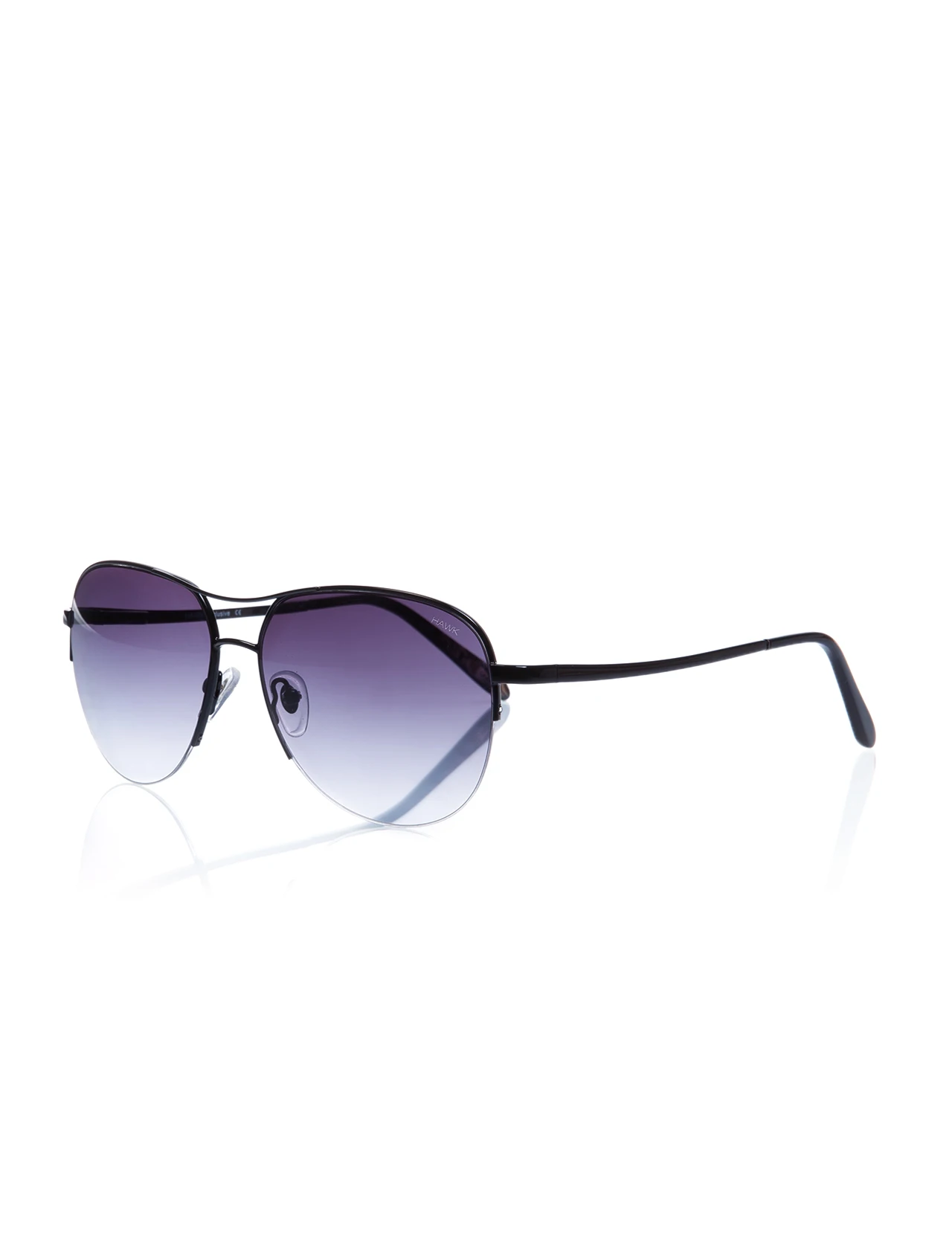 

Unisex sunglasses hw 1536 03 metal black organic drop pilot 58-16-135 hawk