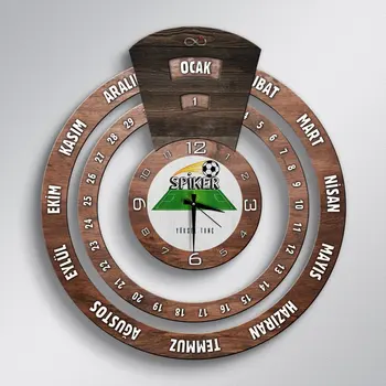 

Personalized Professional Announcer Infinite Mayan Calendar Wooden Wall Clock