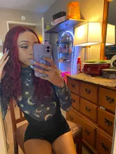 Pelucas de cabello humano con encaje frontal 13x4 para mujer, 180% ombré rojo borgoña, pelucas brasileñas de cabello ondulado rojo Remy prearrancado