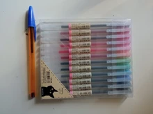 Lote de 12 bolígrafos creativos de Gel de 0,5mm, 12 colores, marcadores de tinta de color, papelería, estilo de moda, regalo de artículos de oficina