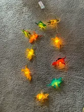 String-Light World-Decor Dinosaur Jurassic Party Christmas LED 10 for Kids Children's