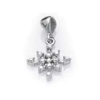 

925 sterling Silver Snowflake Lady Necklace