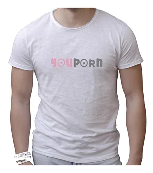 

T-shirt Uomo cotone fiammato Scollo ampio a taglio vivo - YOUPORN MADE IN ITALY