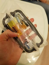 PQB-tiradores para mobiliario Pomos y tiradores de armario, manijas cajón de cocina, tiradores de armario, pomos de armario, color negro