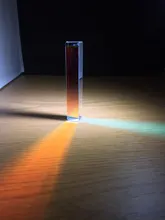Prisma óptico de cristal para enseñanza, Prisma reflectante de ángulo recto, Triangular, espectro de luz, Prisma para arcoíris, 1 Uds.