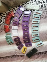 DeceMars-Extensión de pestañas de colores, 16 líneas, una bandeja, colores mezclados, para uso en salón, extensiones de pestañas, rizos JBCD