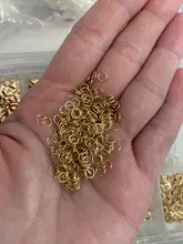 Lote de anillos abiertos de 4, 6, 8 y 10mm de bucle dorado y plateado para hacer joyas, collares y pulseras, suministros de conector, 200 unidades