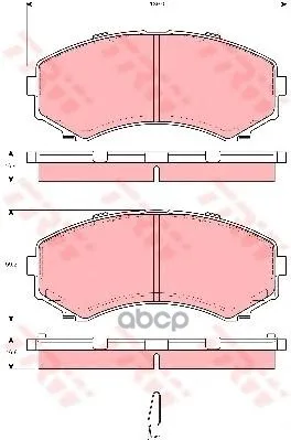 Колодки Передние Mitsubishi Pajero Iv 3.2di-D 07- Gdb3254 TRW/Lucas арт. GDB3254