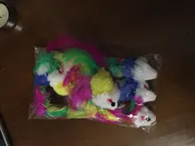 10 unids/lote suave de lana falsa gatito gato juguete del ratón colorido divertido juguetes para gatos gatito juguete interactivo para gatos ratón