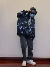 Chaqueta con capucha de mariposa Harajuku para mujer, sudadera con cremallera, sudaderas de gran tamaño, prendas de vestir exteriores de talla grande, primavera 2021