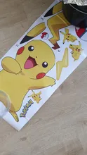 Pokemon etiqueta Anime figura pegatinas de Pikachu pared dormitorio de los niños papel tapiz para guardería Deco de PVC pegatinas DIY para niños niñas