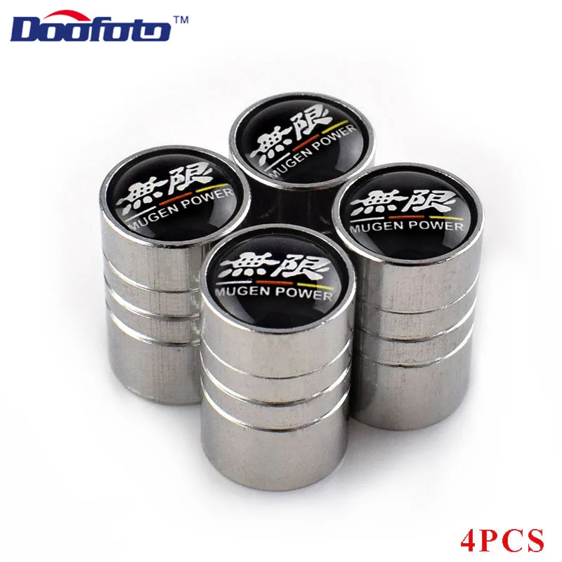 Колпачки для клапанов автомобиля Doofoto 4x колпачки стержней шины колеса Honda Mugen Power