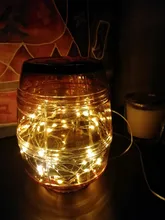 Light-String Decoration Garland Courtyard-Lamp Christmas-Lights Fairy LED Bedroom Garden