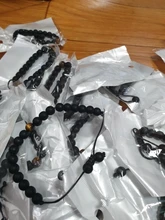 Pulsera trenzada de piedra de ojo de tigre para hombre, brazalete de cuentas de piedra Natural mate negra, amuleto de distancia para parejas, regalos de joyería de Yoga