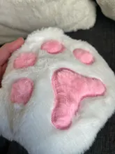 Bolso bandolera con cremallera y cadena con pata de oso para niña, monedero de felpa suave para niño pequeño, accesorios para bebé