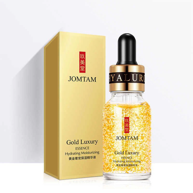 сыворотка уменьшающая поры JOMTAM с частичками золота GOLD LUXURY ESSENCE 15мл