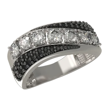 

Arina ring in silver with cubic Zirconia and spinel