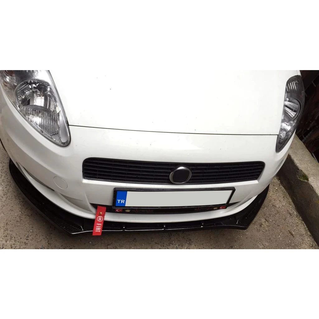 Fiat Grande Punto - Punto Evo Front Bumper Lip Attachment Gloss Black 3  Pcs. - Body Kits - AliExpress