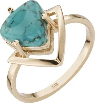 

Aloris ring with 1 turquoise in red gold