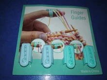 4-Yarn Guide-Thimble Sewing-Accessories Knitting-Tool Finger-Splitter Wool Plastic 4pcs