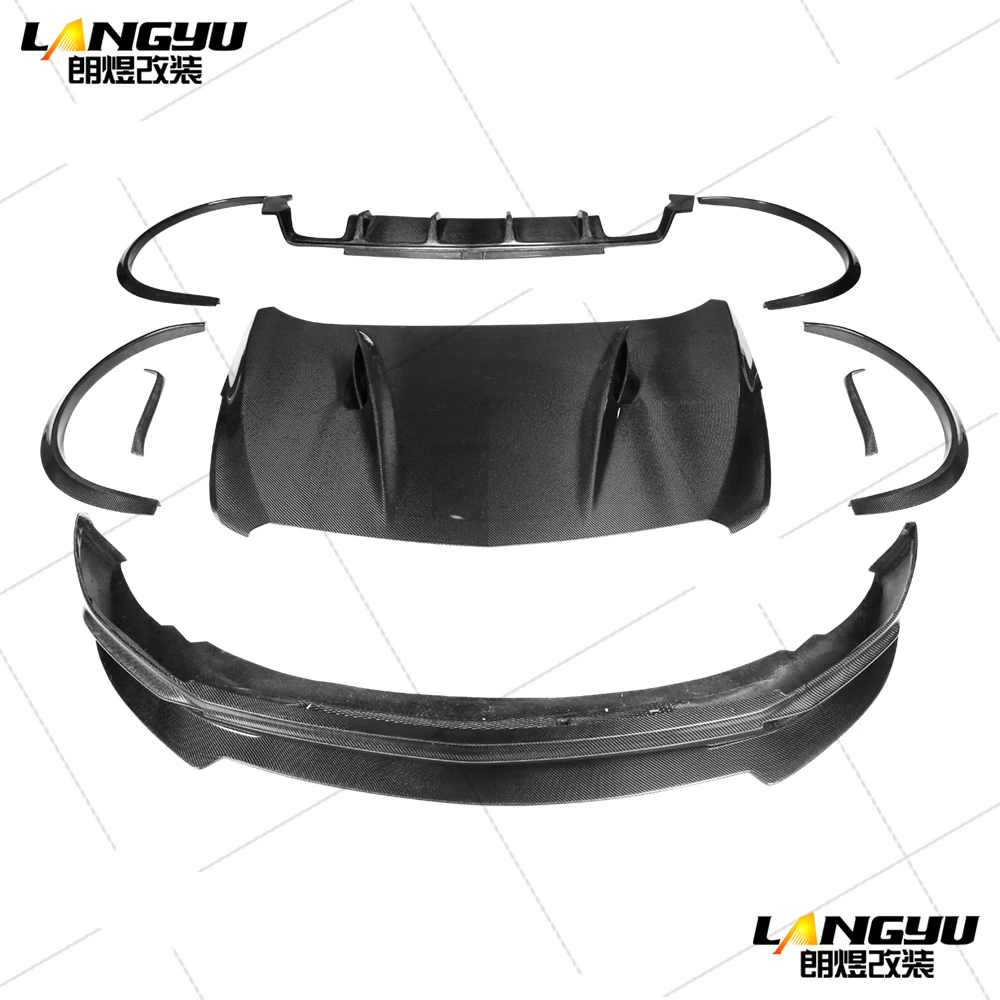 Для Cadillac XT5 Fogiago style Carbon Fiber Body Kit Eye Brow фартук Canard Fender вспышки Sideskirts диффузор бленда