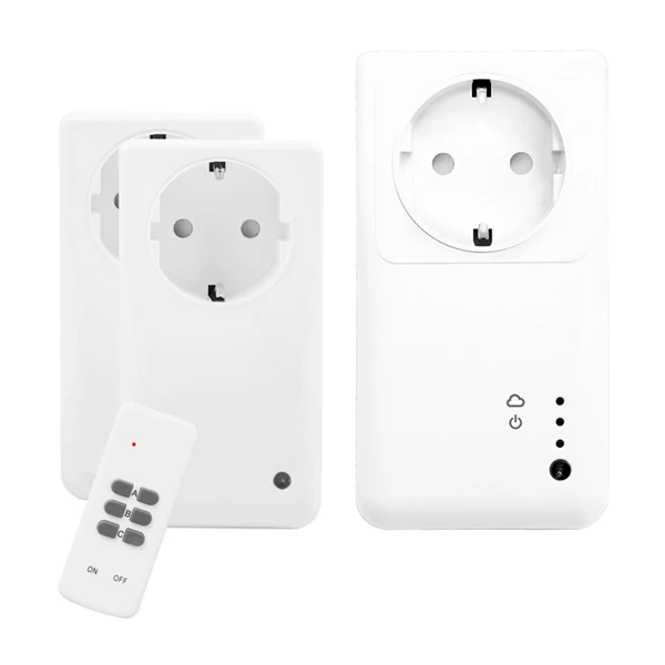 Smartwares SH5SETGW Интеллектуальный WiFi штекер с пультом дистанционного управления(упаковка из 3
