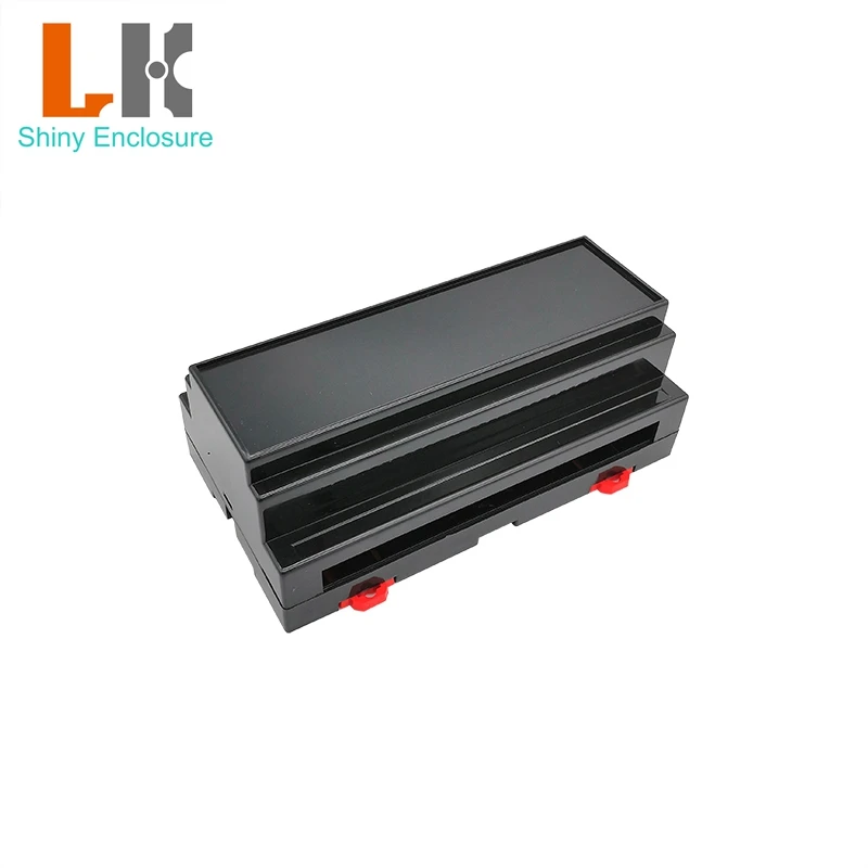 

158x88x59mm Hot Sales Din Rail Plastic Box for Eletronics Project Junction Box Wall Mounting Plastic PLC Enclosure Device Box
