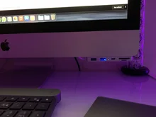 HUWEI-Divisor de adaptador de 3 puertos USB 3,0 HUB de aleación de aluminio con SD/lector de tarjetas TF para iMac 21,5 27 PRO Slim Unibody computer